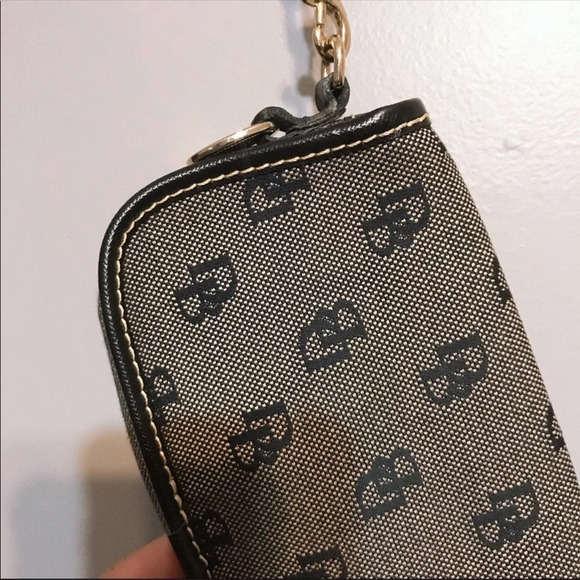 Dooney & Bourke Monogrammed Flap Snap Wristlet - Picture 4 of 7